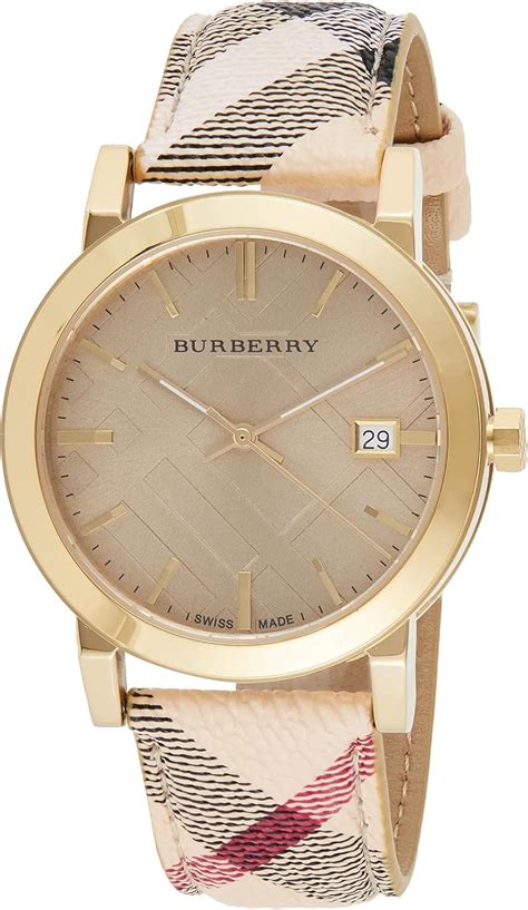 burberry bu9026|Burberry The City Champagne Dial Haymarket Check Strap .